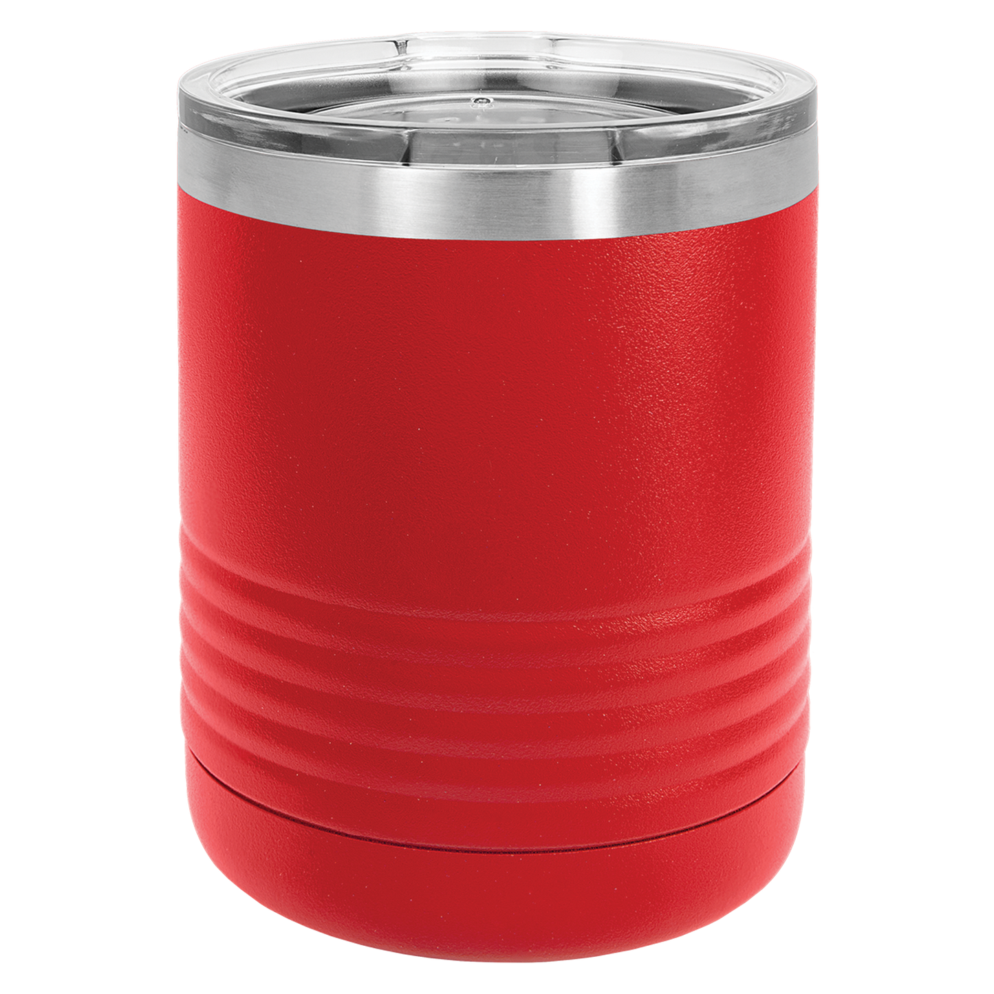 Red 10 oz. Ringneck Tumbler with Clear Lid