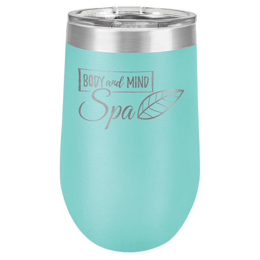 Teal Stemless Tumbler with Clear Lid