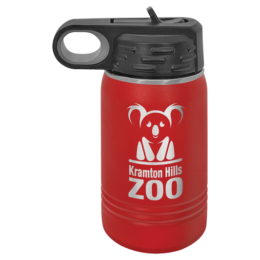 Red 12 oz. Water Bottle