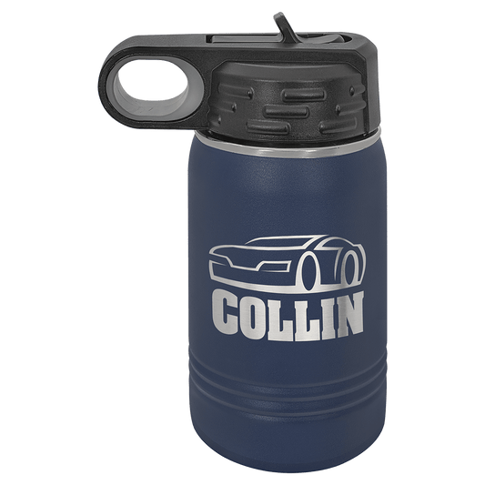 Navy Blue 12 oz. Water Bottle